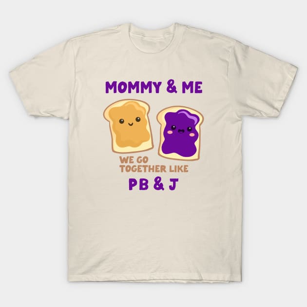 pbj mommy & me (grape) T-Shirt by mystudiocreate